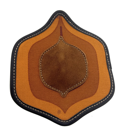 Defective Miu Miu Leather Geometric Brooch Pin