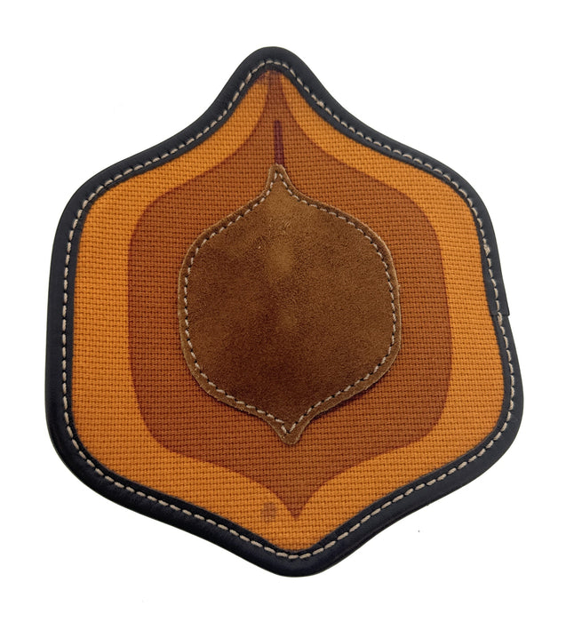 Defective Miu Miu Leather Geometric Brooch Pin