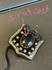 Damaged/Store Return Miu Miu Studed Leather Brooch Pin