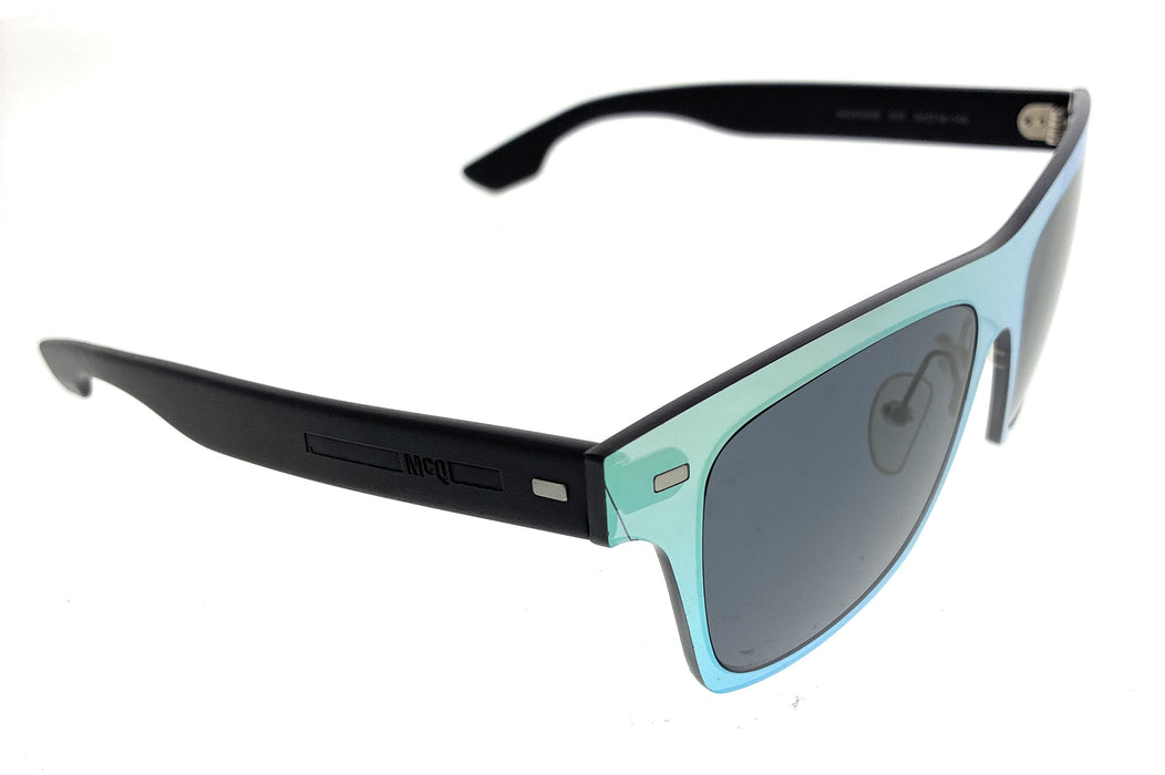 Defective: McQ MQ0008S-005 Clear Rectangle Sunglasses
