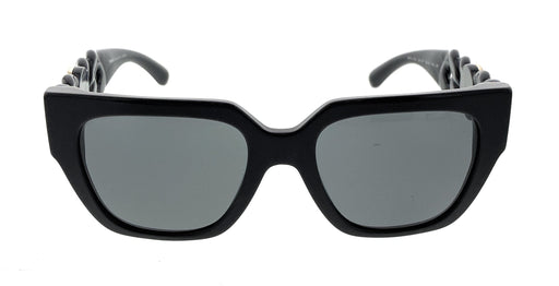 Store Return Versace MOD4409 GB1/87 Black Rectangle Braided Medusa Sunglasses