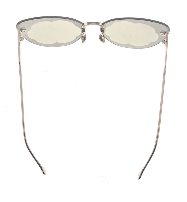 Salvatore Ferragamo SF178S FIORE 718 Shiny Gold/Birch Butterfly Sunglasses