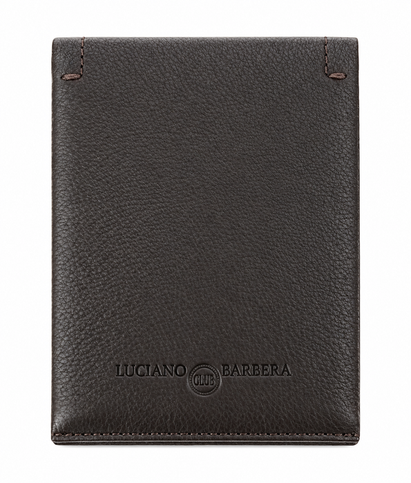 Luciano Barbera CLUB GINO NERO Brown Leather Wallet