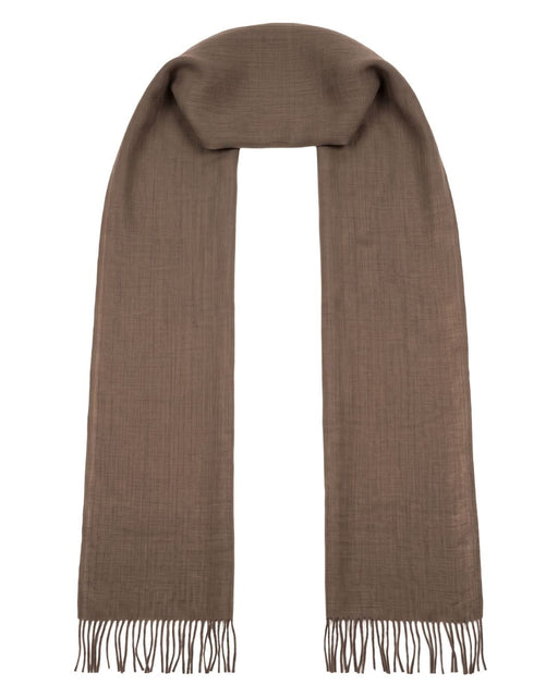 Lanvin 100% Cashmere Scarf – Classic Brown Wrap, Ultra-Soft Luxury