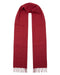 Lanvin Soft Luxurious Cashmere and Wool Red Fringe Scarf
