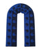 Lanvin Soft Luxurious 100% Wool blue Fringe Scarf