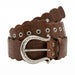 Renato Balestra Roma Standard Brown Adjustable 4 inch Womens Belt-44