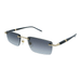 Montblanc MB0484S-001 Gold Grey Rimless Mens Sunglasses