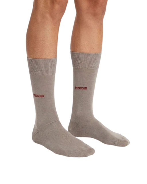 Missoni Taupe  Mens Crew Socks-M