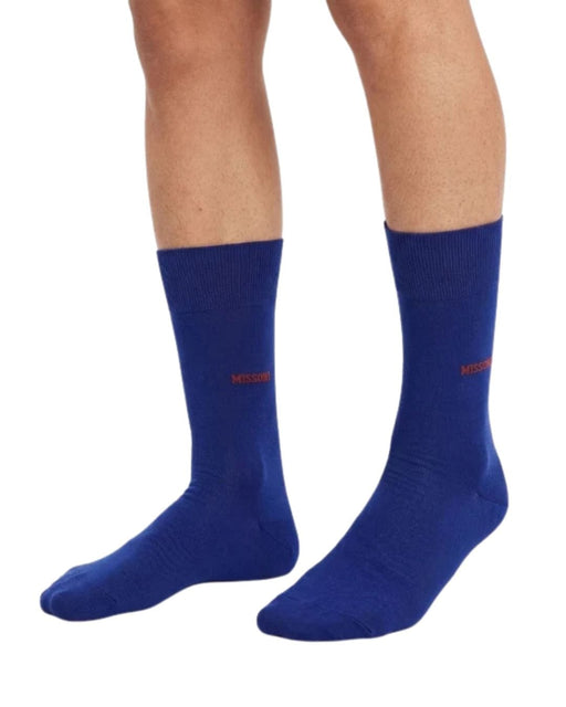 Missoni Royal Blue Mens Crew Socks-M