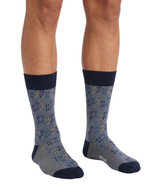 Missoni Blue  Mens Neat Design Crew Socks-M