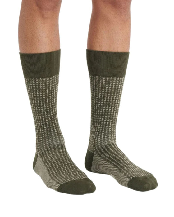Missoni Olice Green Mens Neat Design Crew Socks-M