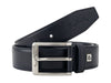 Pierre Cardin Blue Smooth Classic Silver D-Ring Adjustable Belt Adjustable Mens Belt-36