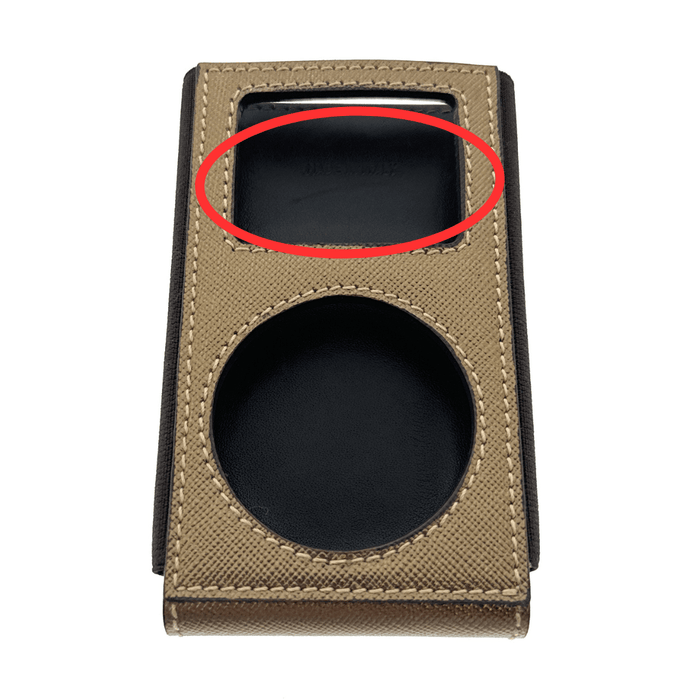 Defective Prada Bronze Signature Handbag Accessory - Large