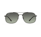 Ray- Ban 0RB3595 901411 Black Square Sunglasses