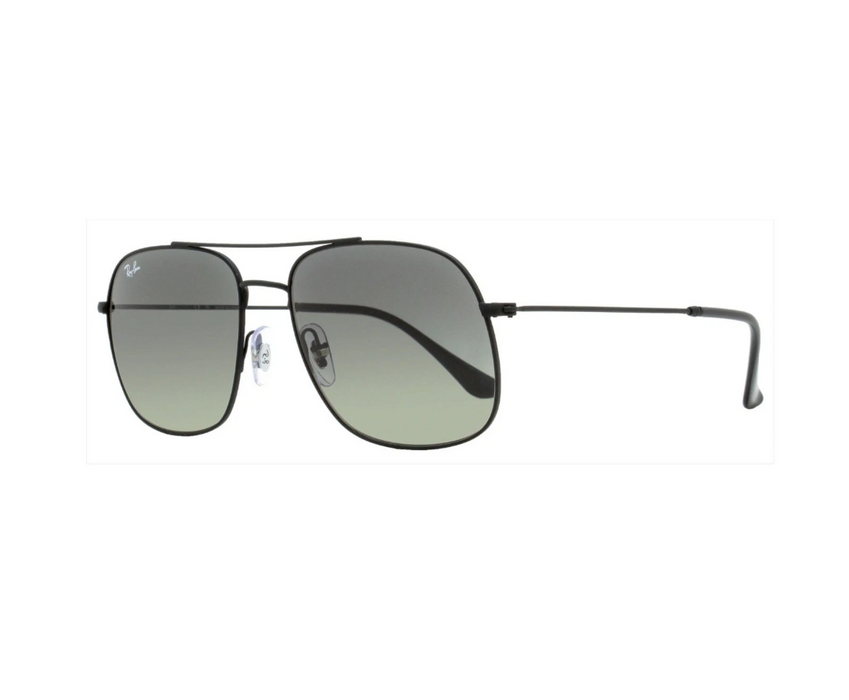 Ray- Ban 0RB3595 901411 Black Square Sunglasses