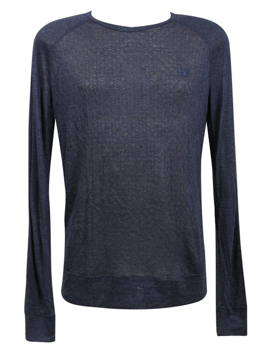 Gianfranco Ferre PICCO MA Navy Blue Lightweight Cotton Blend Mens T-Shirt-