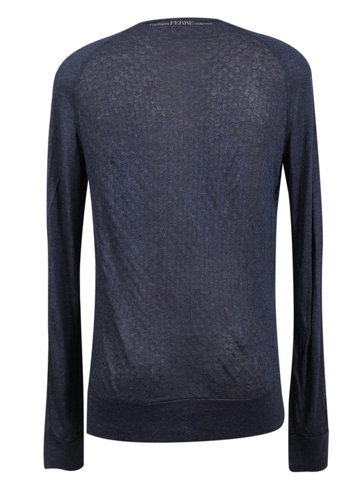 Gianfranco Ferre PICCO MA Navy Blue Lightweight Cotton Blend Mens T-Shirt-