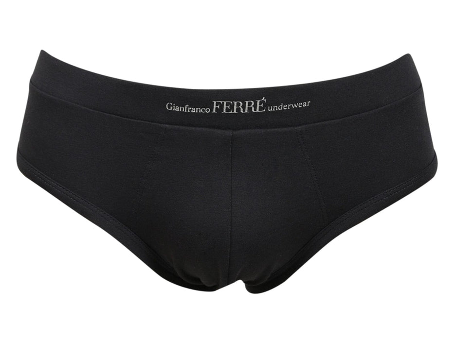 Gianfranco Ferre CORTO NR Black Cotton Blend Mens Brief Underwear-