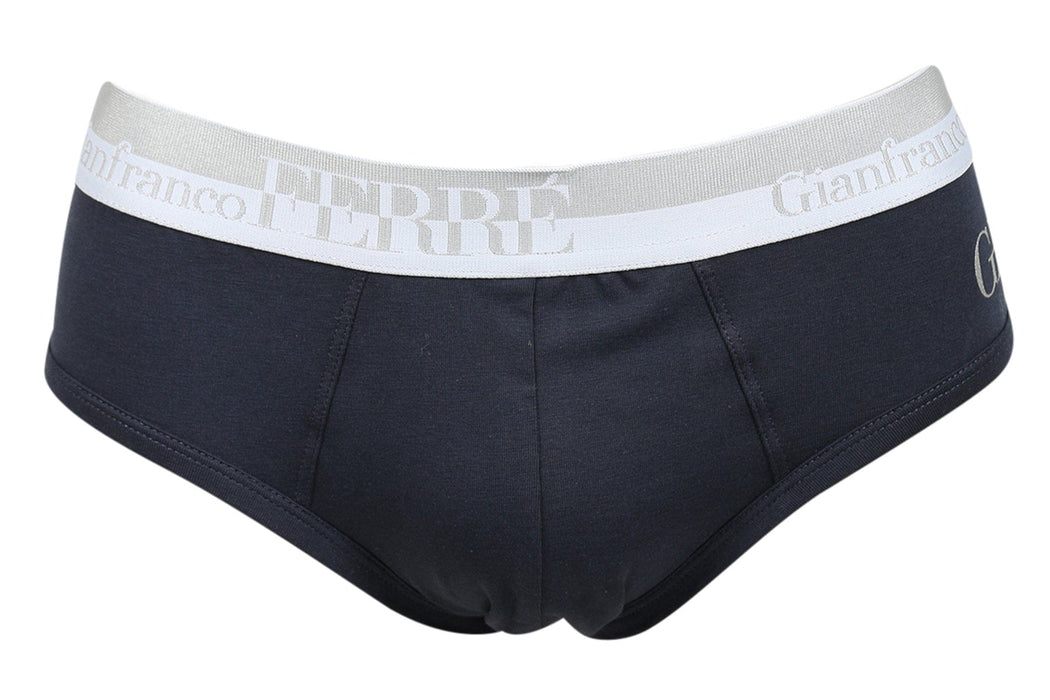 Gianfranco Ferre VISTOSO MA Navy Blue Cotton Blend Mens Brief Underwear-