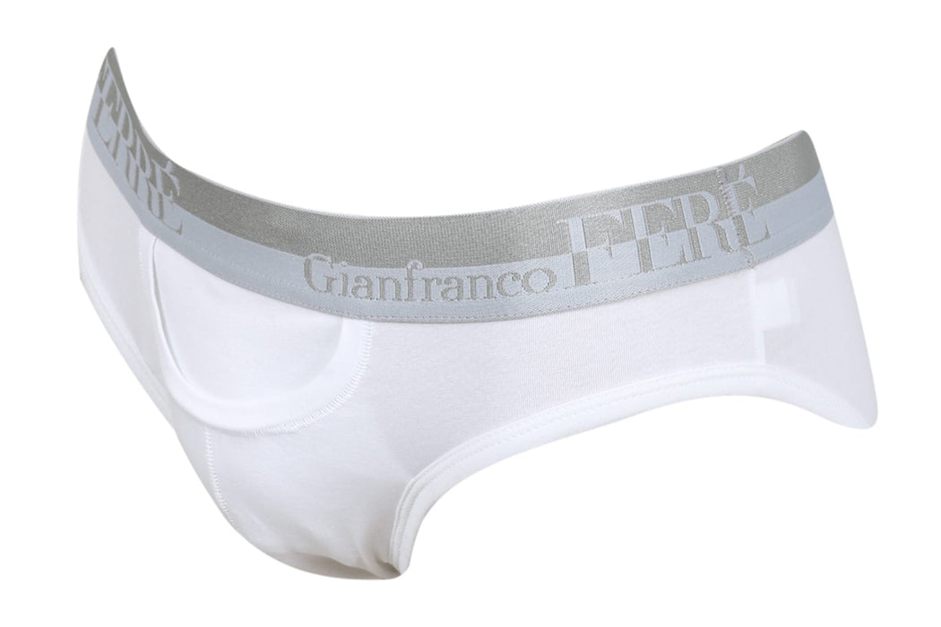 Gianfranco Ferre PICCINO BI White Cotton Blend Mens Brief Underwear-S