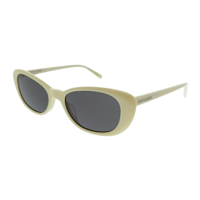 Saint Laurent SL 822-004 Ivory Oval Womens Sunglasses