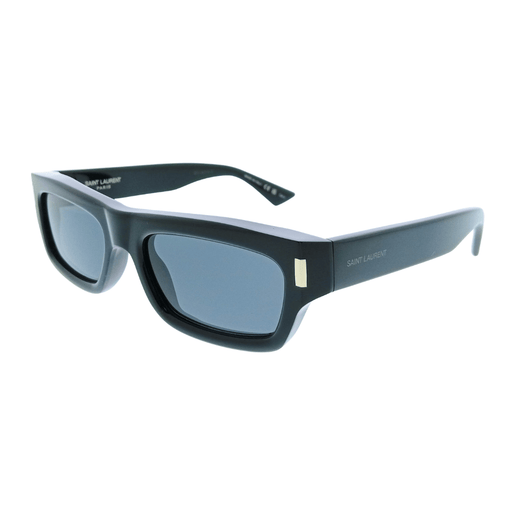 Saint Laurent SL 837-001 Black Rectangle Mens Sunglasses