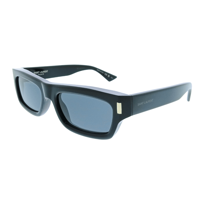 Saint Laurent SL 837-001 Black Rectangle Mens Sunglasses