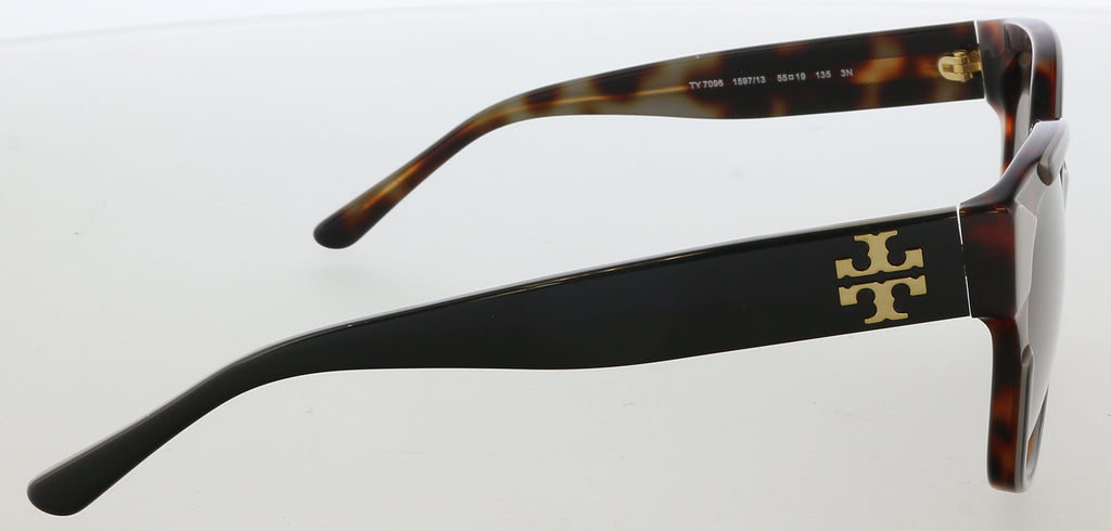Tory Burch TY7096 1597/13 Black/Grey Tortoise Square Sunglasses