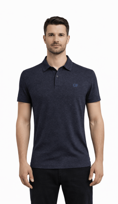 Gianfranco Ferre POLO MA Navy Blue Lightweight Cotton Blend Mens T-Shirt-XS