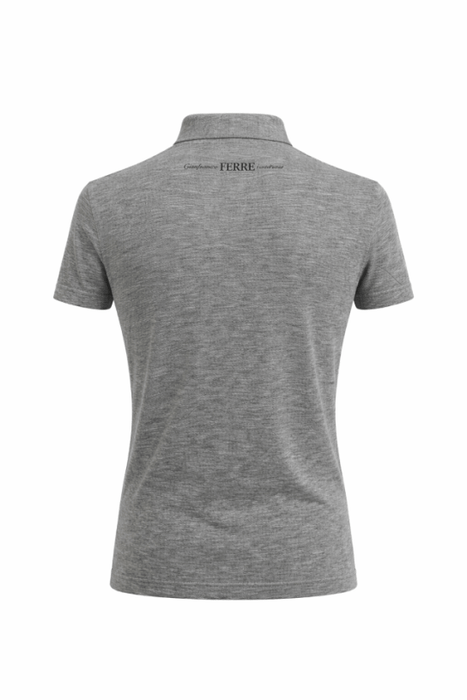 Gianfranco Ferre POLO GG Light Grey Lightweight Cotton Blend Mens T-Shirt-XS