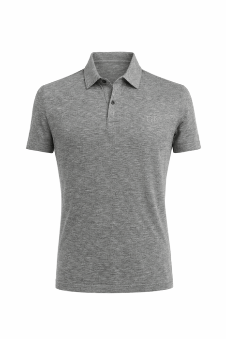 Gianfranco Ferre POLO GG Light Grey Lightweight Cotton Blend Mens T-Shirt-XS