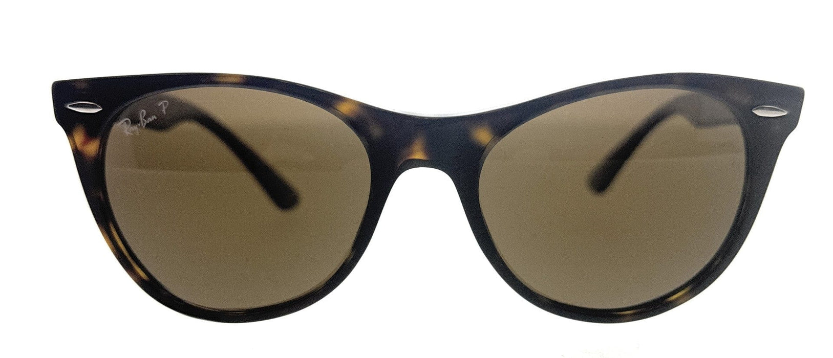 Ray-Ban 0RB2185 902/57 B-15 brown Polarized Round Sunglasses