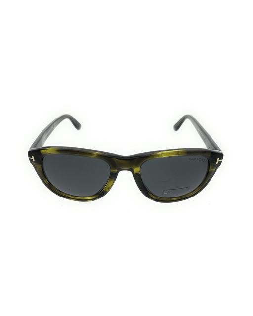 Defective/Store Return Tom Ford FT0520/S 98A BENEDICT Green Round Sunglasses