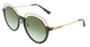 Tory Burch  Green/ Gold Tone  Round Sunglasses