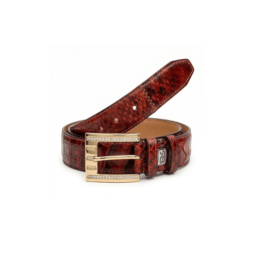 Renato Balestra Red Serpente Belt Thin Adjustable Womens Belt-40