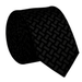 Emporio Armani Silk Blend Black Grey Rectangle 2in Tie – Made in Italy