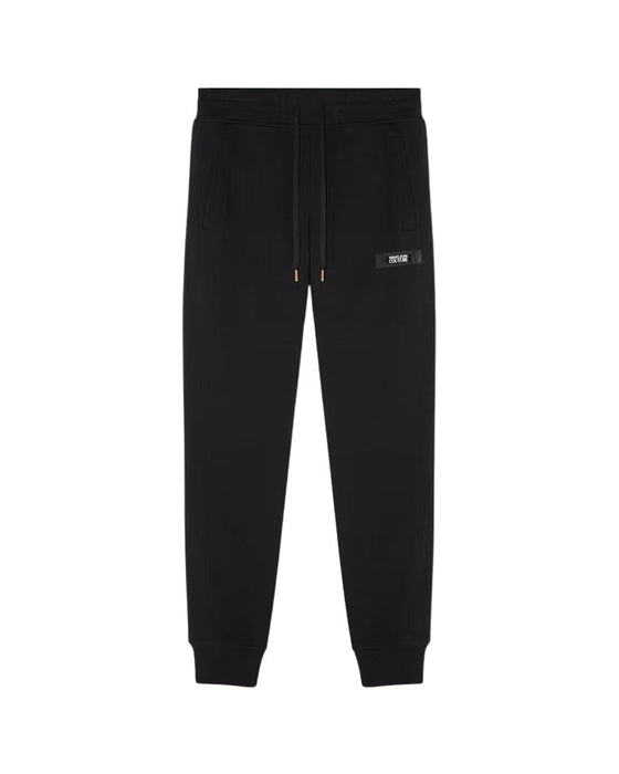 Versace Jeans Couture Black Joggers with Gold Vertical Logo –Signature Style