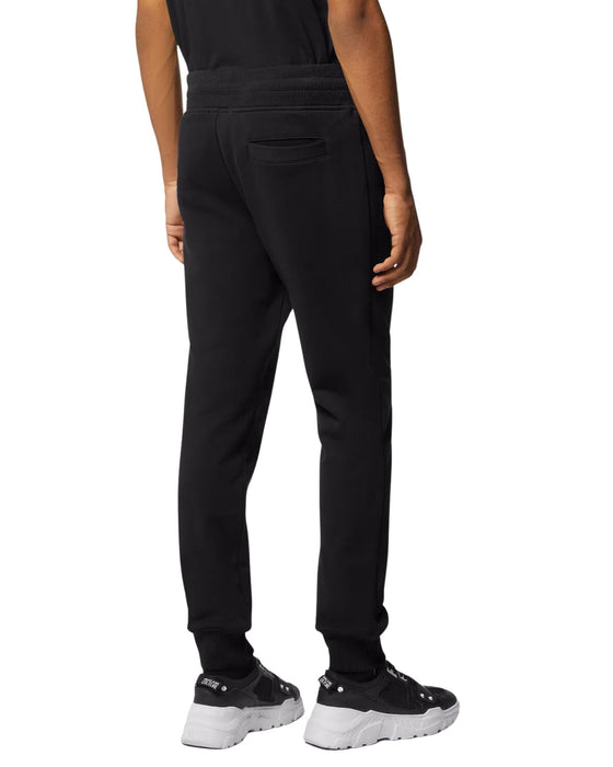 Versace Jeans Couture Black Joggers with Gold Vertical Logo –Signature Style