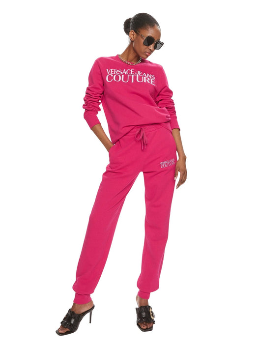 Versace Jeans Couture Pink Logo Joggers – Luxe Streetwear Redefined-M