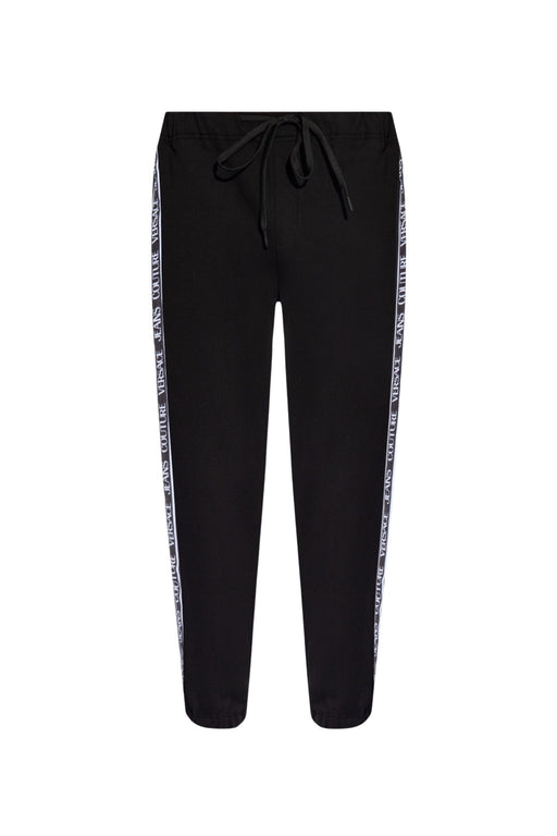 Versace Jeans Couture Black Joggers - Minimalist Luxury Loungewear-XXXL