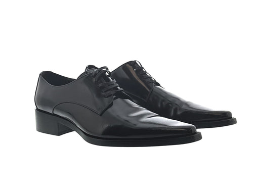 Dolce & Gabbana Black Sleek Leather Dress Shoe-EU40