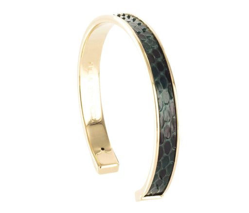 Stamerra PICCOLO PITTONE VR Forest Green Genuine Python Bracelet