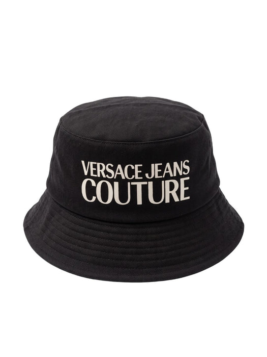 Versace Jeans Couture Women's Black White Logo Bucket Hat