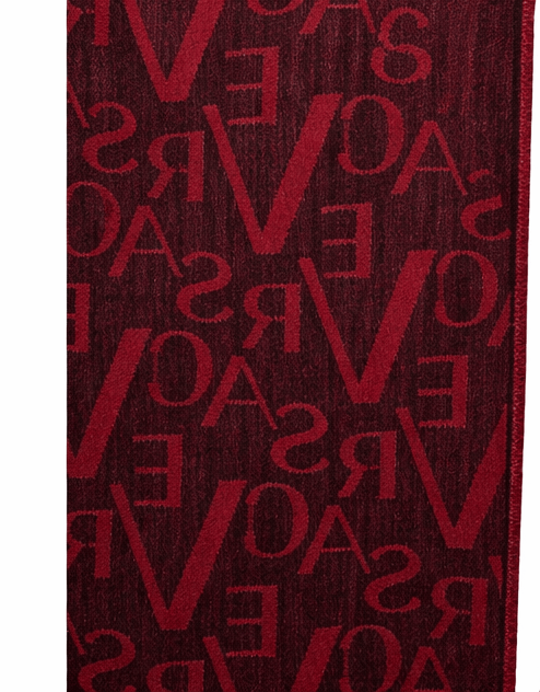 Versace Jeans Couture Monochrome Black Red Mens Scarf