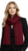 Versace Jeans Couture Monochrome Black Red Mens Scarf