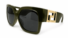 Versace 0VE4402 535087 Full Rim Brown/Green Rectangle Sunglasses