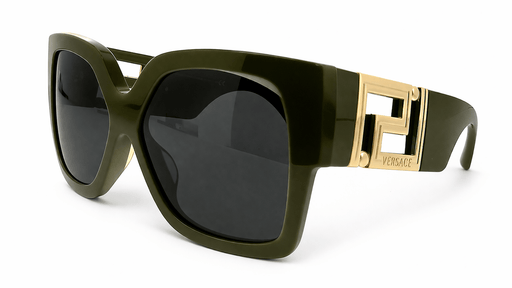 Versace 0VE4402 535087 Full Rim Brown/Green Rectangle Sunglasses