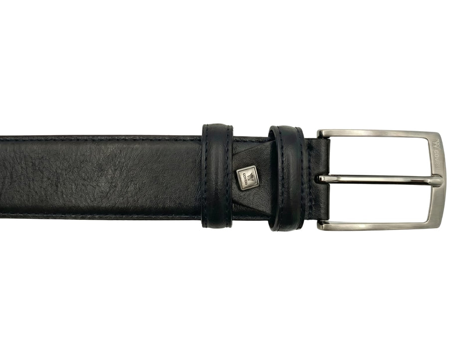 You Young Coveri A3245 Black Leather Adjustable Mens Belt