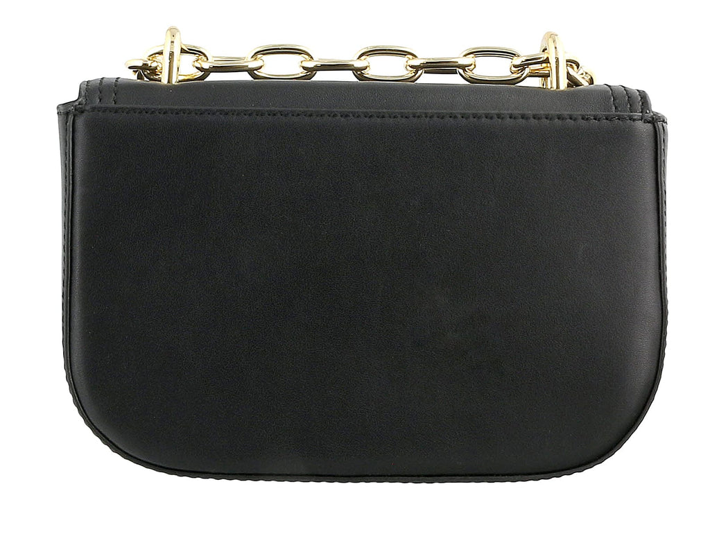 Versace Jeans Couture Black Chain Link Buckle Shoulder Bag